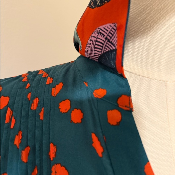 Quintessential Autumn - Diane Von Furstenberg Long Sleeve Shirt Dress - Picture 7 of 14